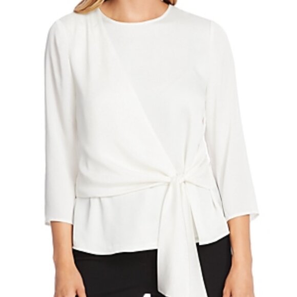 NWT Vince Camuto Women's Faux Wrap 3/4 Sleeve Dress Top - Picture 6 of 6